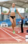 Jessica Ennis (City of Sheffield) winner of the long jump, Northern Championships, Sport City Manchester
